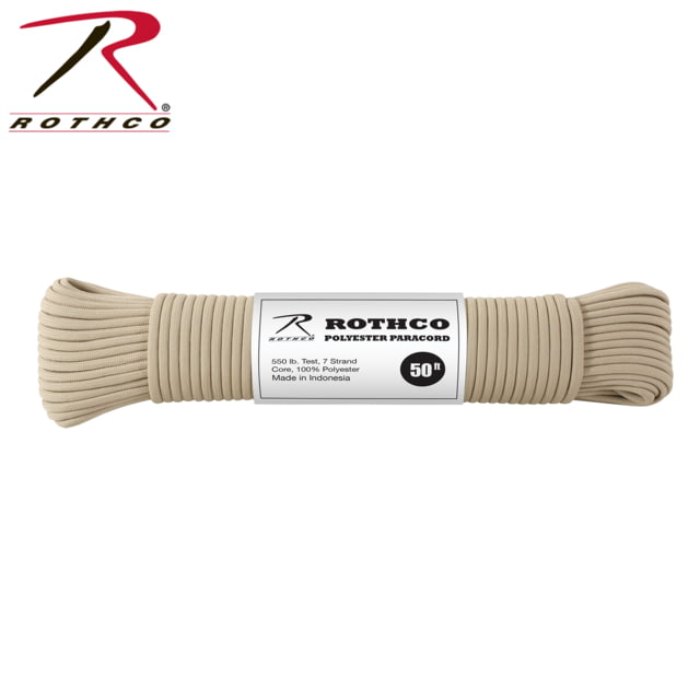 Rothco Rothco 550lb Type III Polyester Paracord Tan - $6.99 at CampSaver.com