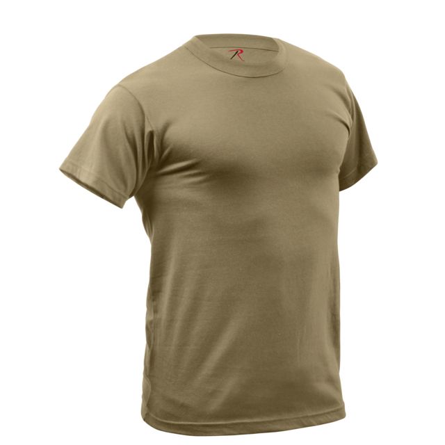 Rothco Quick Dry Moisture Wicking T-shirt AR 670-1 Coyote Brown S 670-1CoyoteBrown-S