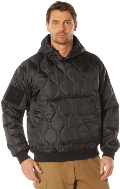 Rothco Quilted Woobie Hooded Sweatshirt - Mens Black Small