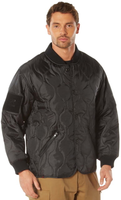 Rothco Quilted Woobie Jacket - Mens Black Extra Large 2XL