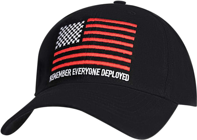 Rothco R.E.D. Remember Everyone Deployed Low Profile Cap - Mens One Size Black