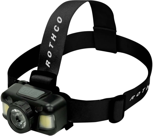 Rothco Rechargeable 600 Lumen LED Headlamp Black