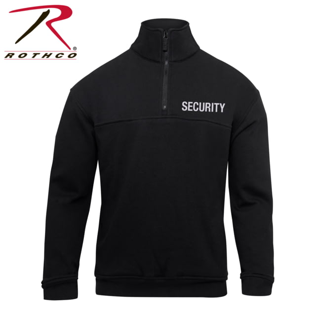 Rothco Security 1/4 Zip Job Shirt - Men's Black Small