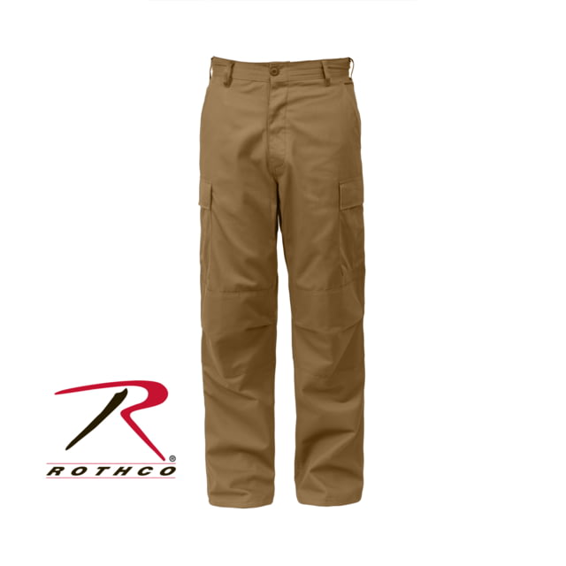 Rothco Relaxed Fit Zipper Fly BDU Pants Coyote Brown S 27in-31in Waist 27-31Waist