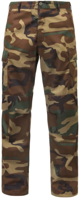 Rothco Relaxed Fit Zipper Fly BDU Pants Woodland Camo landCamo-XS23-27Waist