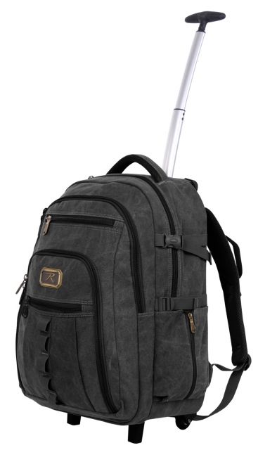 Rothco Rothco Rolling Canvas Backpack Midnight Navy Blue XL 1827-MidnightNavyBlue-XL - $45.99 at CampSaver.com