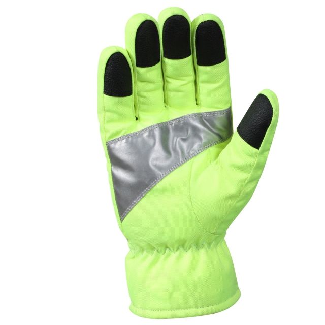 Rothco Safety Green Gloves With Reflective Tape M