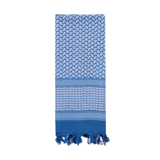 Rothco Shemagh Tactical Desert Keffiyeh Scarf Blue/White White