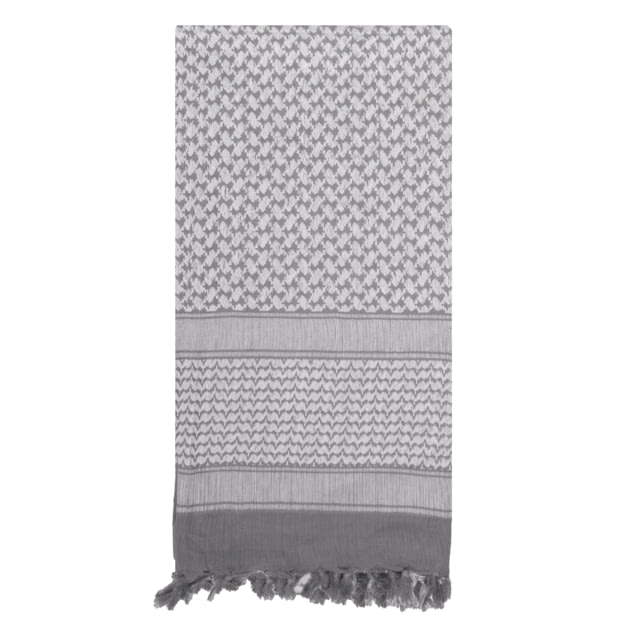 Rothco Shemagh Tactical Desert Keffiyeh Scarf Grey/White