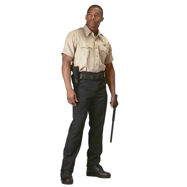 Rothco Short Sleeve Uniform Shirt Khaki 3XL Khaki-3XL
