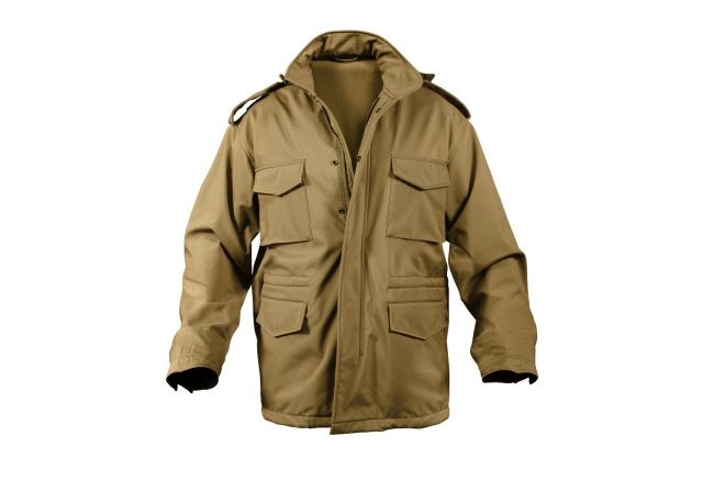 Rothco Soft Shell Tactical M-65 Field Jacket Coyote Brown M teBrown-M