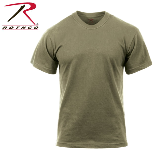 Rothco Solid Color 100percent Cotton T-Shirt AR 670-1 Coyote Brown L 670-1CoyoteBrown-L