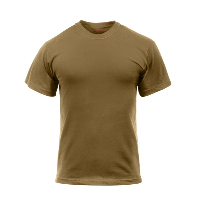 Rothco Solid Color 100percent Cotton T-Shirt Brown M n-M