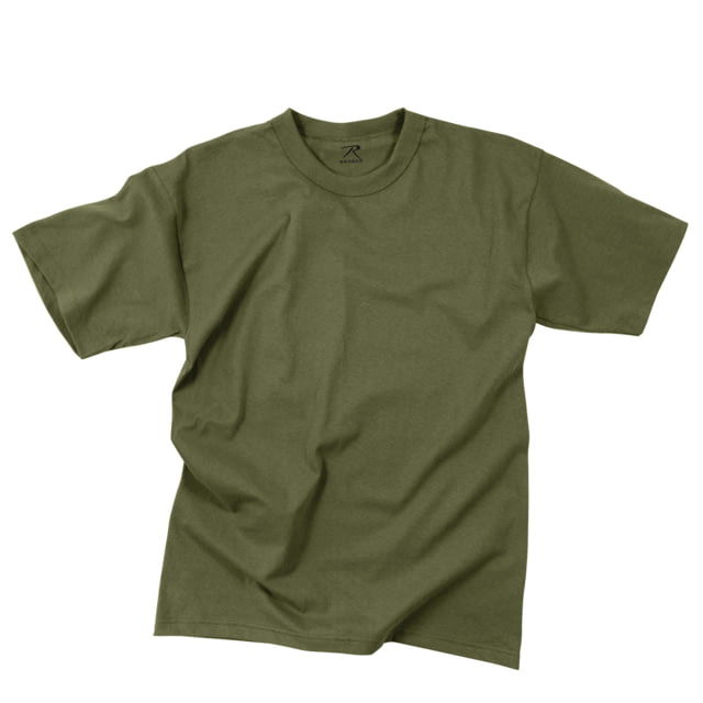 Rothco Solid Color 100percent Cotton T-Shirt Olive Drab S eDrab-S