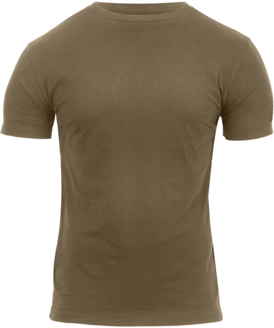 Rothco Athletic Fit Solid Color T-Shirt - Mens Coyote Brown 2XL