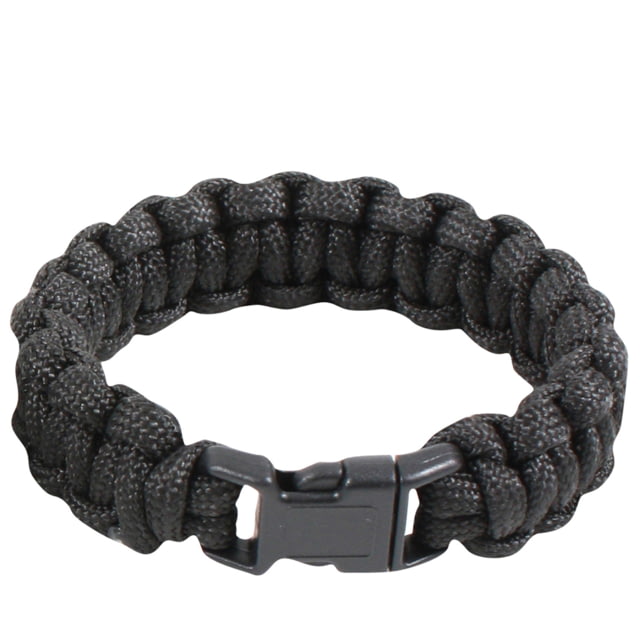 Rothco Solid Color Paracord Bracelet Black 8 925-Black-8Inches