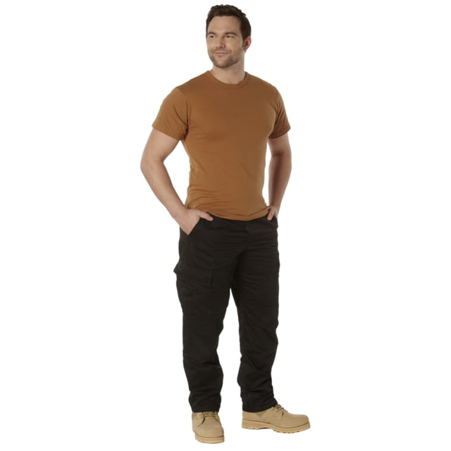 Rothco Solid Color Cotton/Polyester T-Shirt - Mens 2XL Work Brown