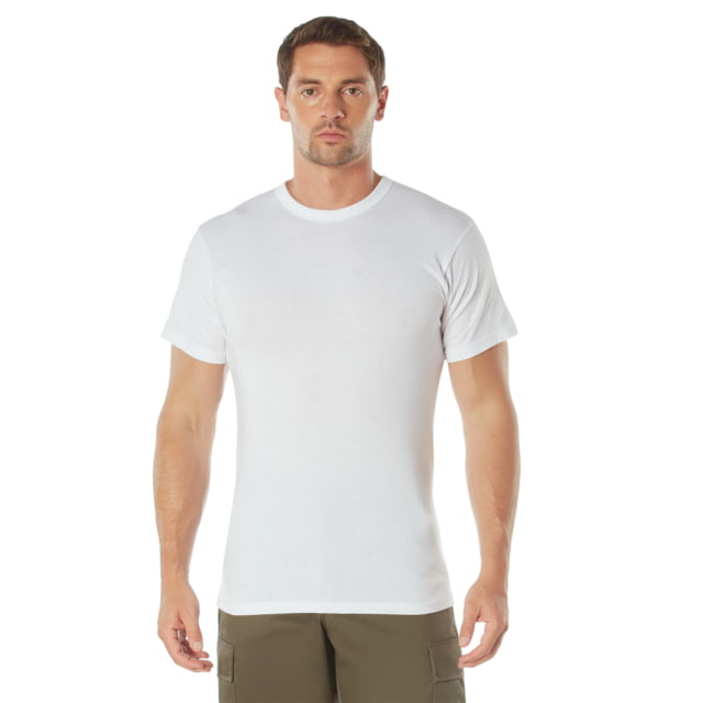 Rothco Solid Color Cotton/Polyester T-Shirt - Mens White 3XL