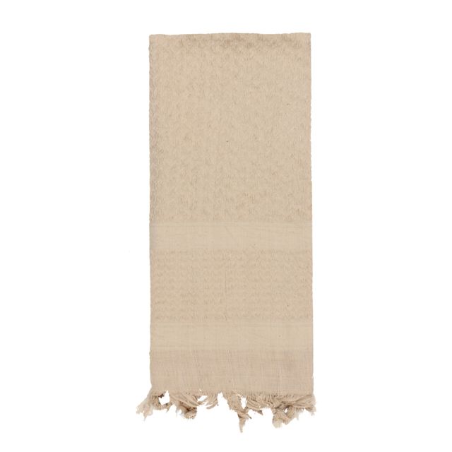 Rothco Solid Color Shemagh Tactical Desert Scarf Tan