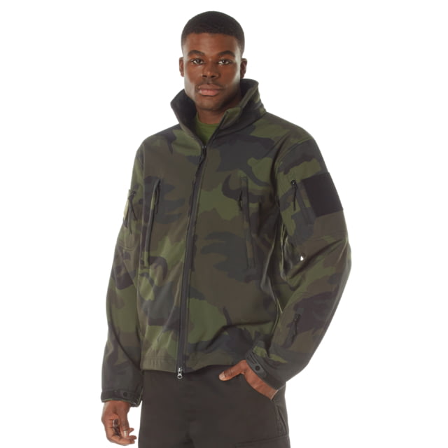 Rothco Special Ops Soft Shell Jacket – Men’s Midnight Woodland Camo Extra Large