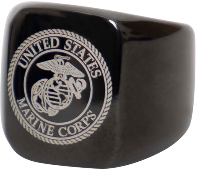 Rothco Stainless Steel USMC Eagle/Globe & Anchor Ring Black 10