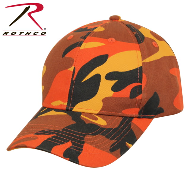 Rothco Supreme Camo Low Profile Cap Savage Orange Camo One Size SavageOrangeCamo-OneSize