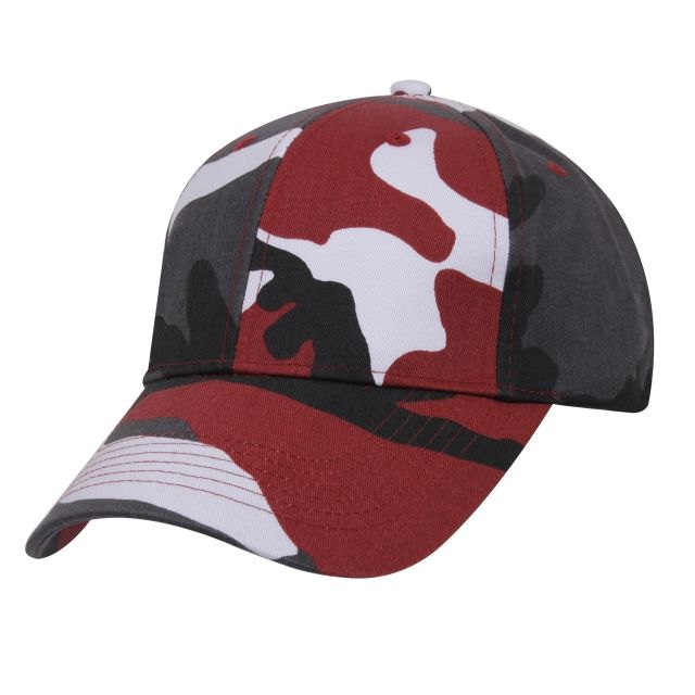 Rothco Supreme Camo Low Profile Cap Red Camo One Size RedCamo-OneSize