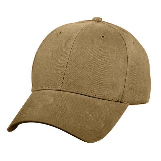 Rothco Supreme Solid Color Low Profile Cap - Mens Coyote Brown CoyoteBrown