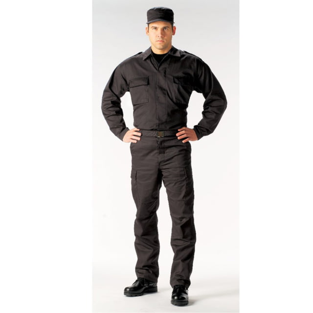 Rothco Tactical BDU Shirts Black 2XL Black-2XL