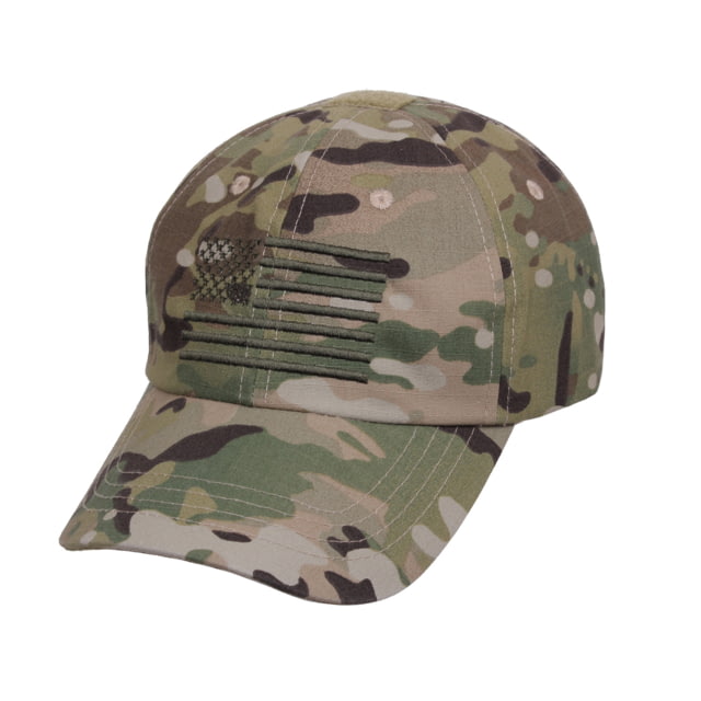 Rothco Tactical Operator Cap With US Flag MultiCam One Size MultiCam-OneSize