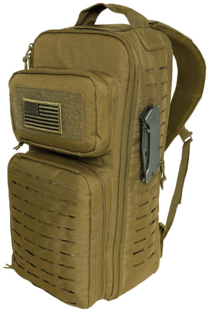 Rothco Tactical Single Sling Pack w/ Laser Cut MOLLE Coyote Brown