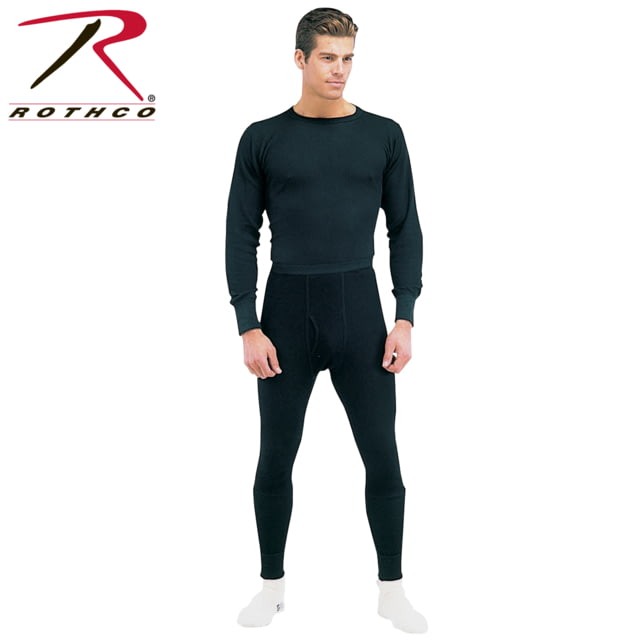 Rothco Thermal Knit Underwear Bottoms - Men's 3XL Black