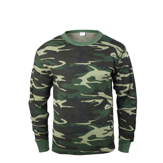 Rothco Thermal Knit Underwear Top Woodland Camo S landCamo-S