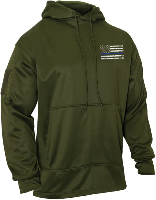 Rothco Thin Blue Line Concealed Carry Hoodie Olive Drab 2XL