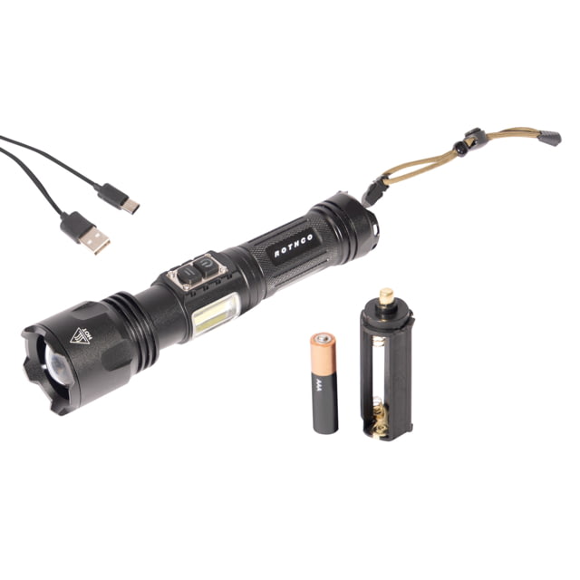 Rothco Rechargeable LED Tactical Task Light w/Zoom 18650 White 1500 Lumens
