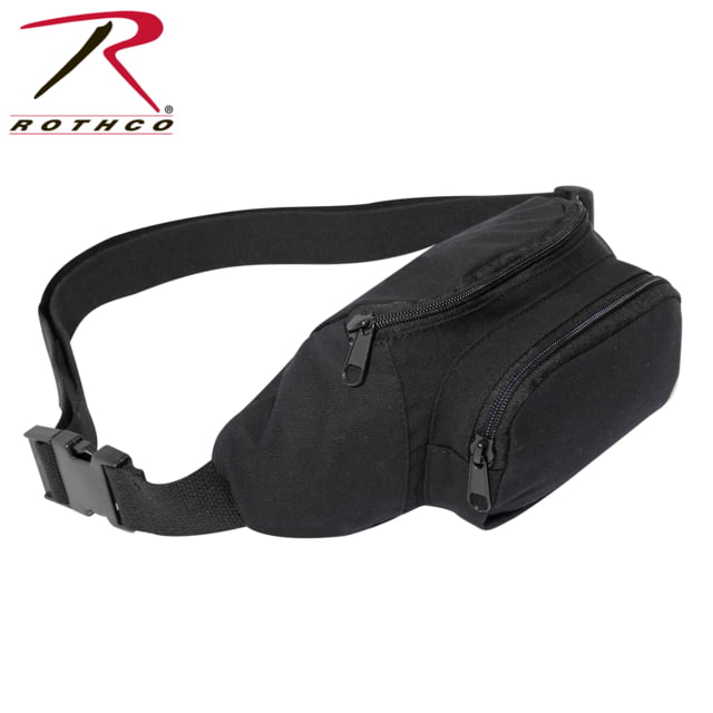 Rothco Rothco Canvas Crossbody Fanny Pack Black