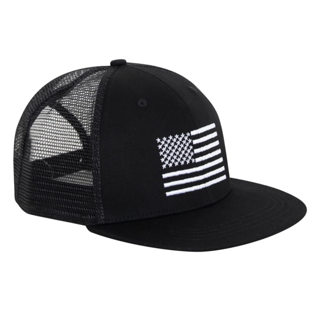 Rothco US Flag Trucker Cap - Mens White/Black
