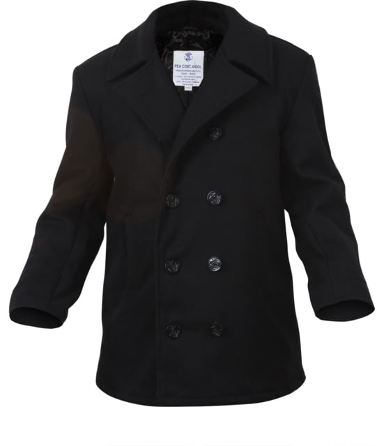 Rothco US Navy Type Pea Coat Black Black-4XL