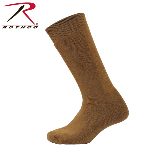 Rothco Mid-Calf Military Boot Sock Coyote Brown L teBrown-L