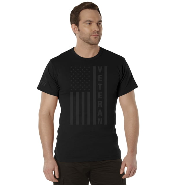 Rothco Rothco Veteran Flag T-Shirt - Men's Black Large