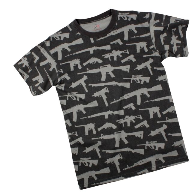 Rothco Vintage 'Guns' T-Shirt Black 2XL Black-2XL