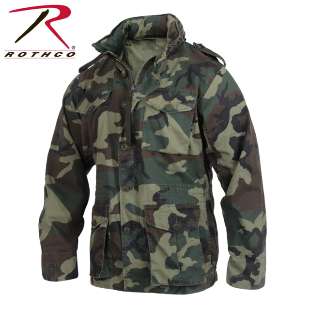 Rothco Vintage Lightweight M-65 Field Jacket Woodland Camo 3XL