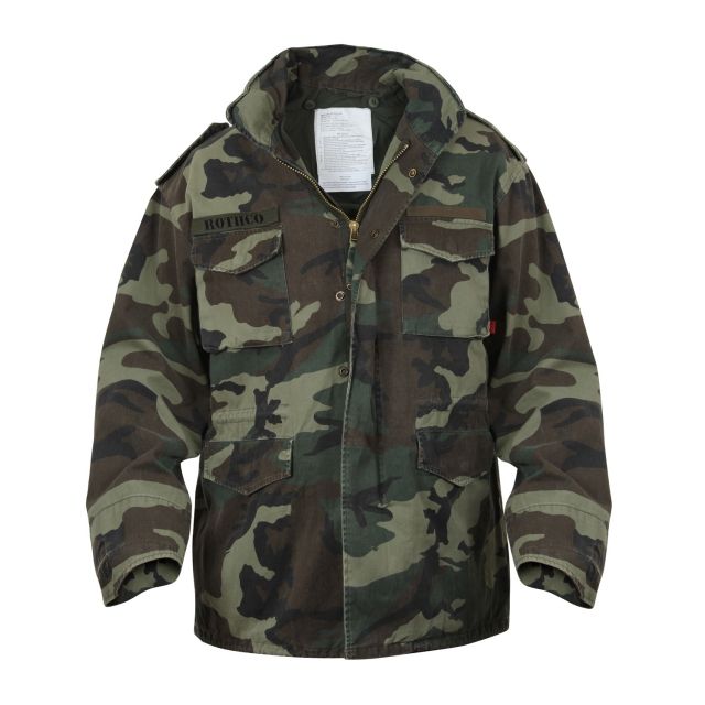 Rothco Vintage M-65 Field Jackets Woodland Camo S landCamo-S
