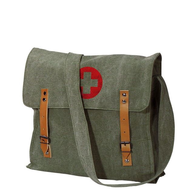 Rothco Rothco Vintage Medic Bag With Cross Vintage Olive Drab VintageOliveDrab
