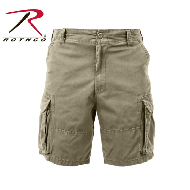 Rothco Rothco Vintage Solid Paratrooper Cargo Short Khaki