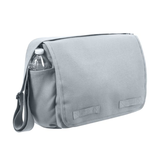 Rothco Vintage Unwashed Canvas Messenger Bag Grey Grey