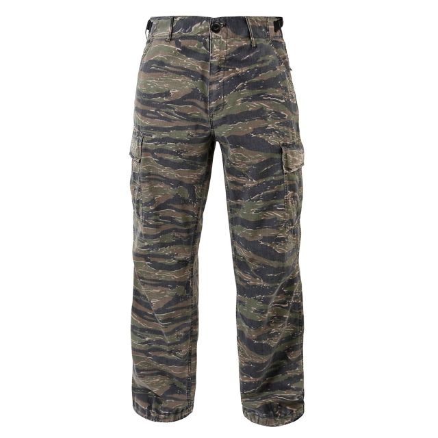 Rothco Vintage Vietnam Fatigue Pant Rip-Stop Tiger Stripe Camo M rStripeCamo-M