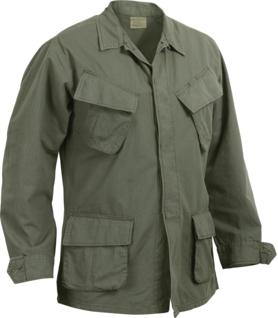 Rothco Rothco Vintage Vietnam Fatigue Shirt Rip-Stop Olive Drab 4XL