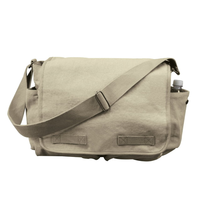Rothco Vintage Washed Canvas Messenger Bag Khaki Khaki