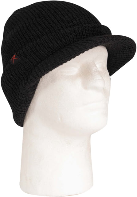 Rothco Watch Cap w/Brim - Mens Black One Size